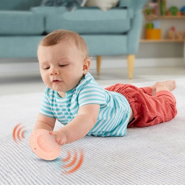 Baby UFO Teething Rattle Toy Comforting Puzzle Hand Rattle (Pink) - Image 6
