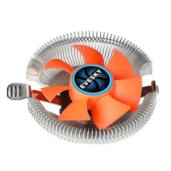EVESKY Desktop Computer CPU Fan 1155 775 AMD Universal Mute Down Pressure CPU Radiator - Image 2