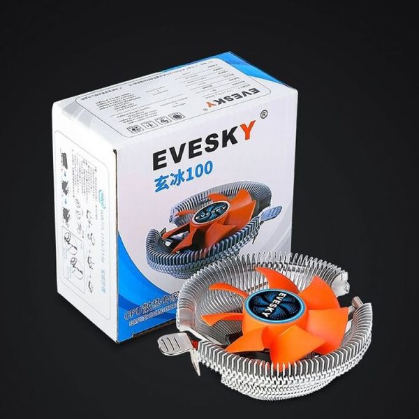 EVESKY Desktop Computer CPU Fan 1155 775 AMD Universal Mute Down Pressure CPU Radiator - Image 8