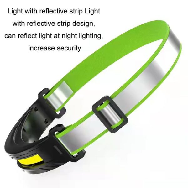 Portable Outdoor Camping Strong Light Rechargeable Warning Headlamp, Model: COB No Induction - Image 2