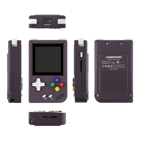 ANBERNIC RG Nano 1.54-Inch IPS Linux System Classic Pocket Retro Game Console 32G 3000 Games (Blue) - Image 3