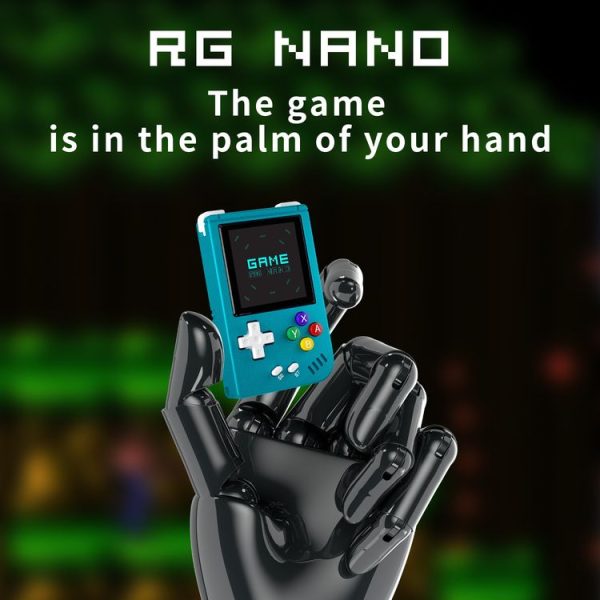 ANBERNIC RG Nano 1.54-Inch IPS Linux System Classic Pocket Retro Game Console 32G 3000 Games (Blue) - Image 5