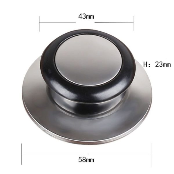 Stainless Steel Lid Handle Plastic Top Bead - Image 2