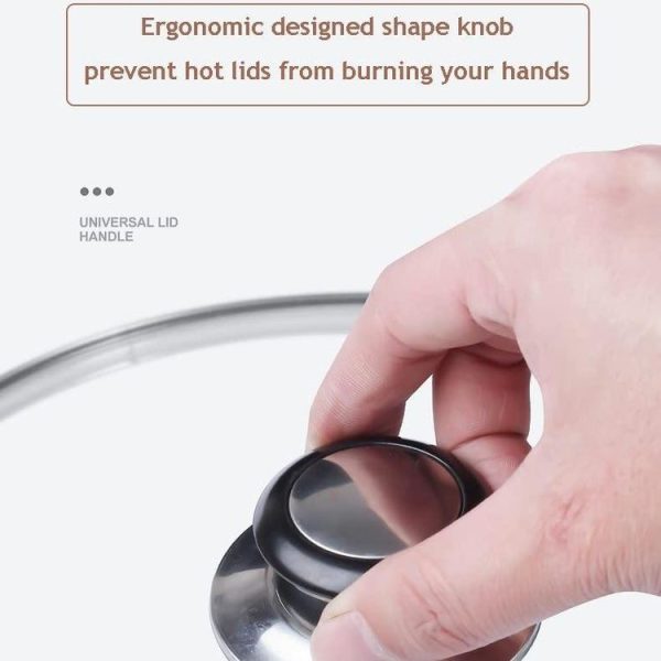 Stainless Steel Lid Handle Plastic Top Bead - Image 6