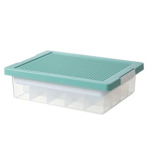 Children Toy Parts Building Blocks Storage Box (Green)