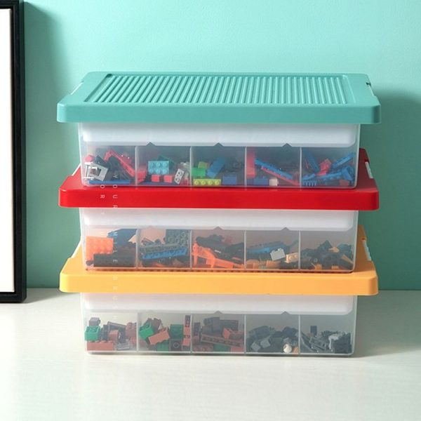 Children Toy Parts Building Blocks Storage Box (Green) - Image 13