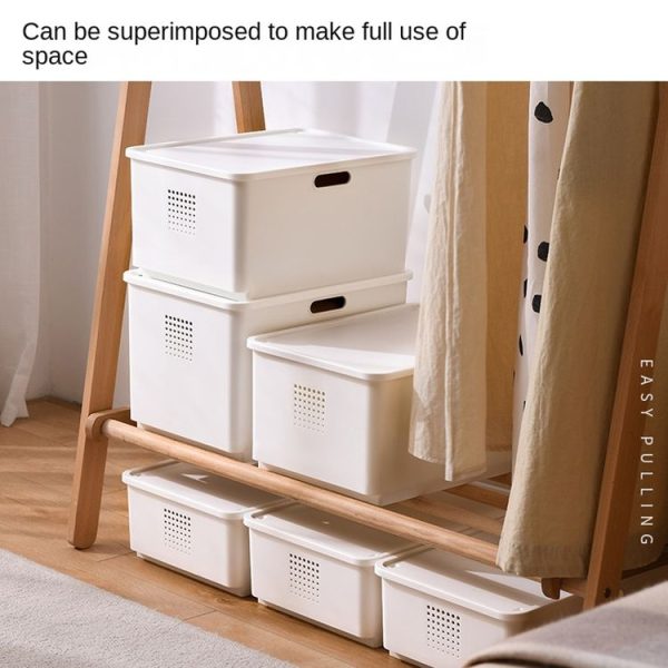 Desktop Storage Box Cosmetics Finishing Box, Style: Small Short Without Lid - Image 10
