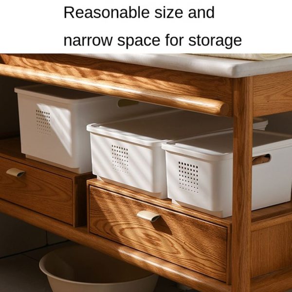 Desktop Storage Box Cosmetics Finishing Box, Style: Small Short Without Lid - Image 12