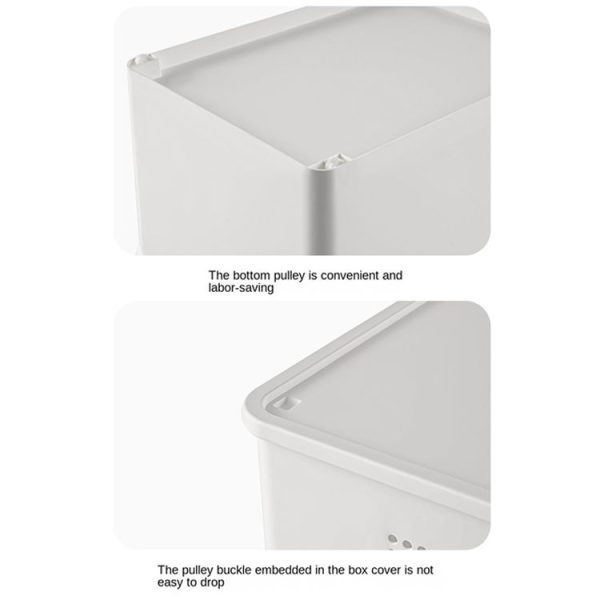 Desktop Storage Box Cosmetics Finishing Box, Style: Small Short Without Lid - Image 4