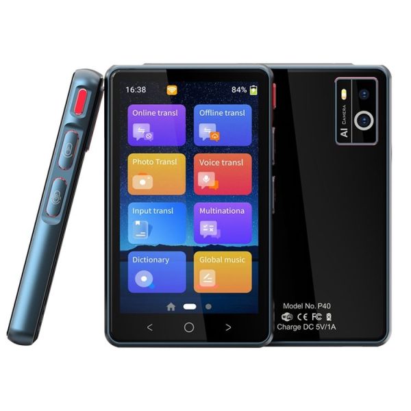 P40 Multi-country Smart Translator Simultaneous Interpretation Photo Offline Translation Recording to Translation (White) - Image 2