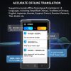 P40 Multi-country Smart Translator Simultaneous Interpretation Photo Offline Translation Recording to Translation (White) - Image 6