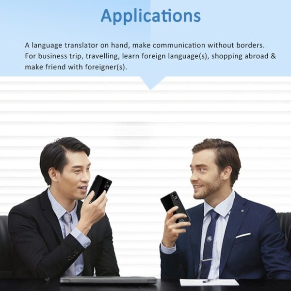 P40 Multi-country Smart Translator Simultaneous Interpretation Photo Offline Translation Recording to Translation (White) - Image 8