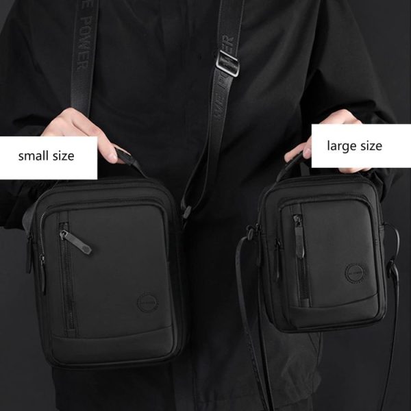 WEPOWER Men Shoulder Casual Holding Messenger Bags, Style: Small Black - Image 10