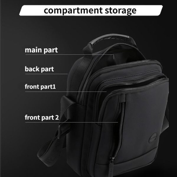 WEPOWER Men Shoulder Casual Holding Messenger Bags, Style: Small Black - Image 8
