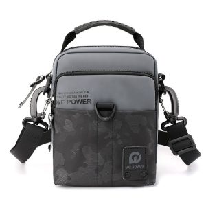 WEPOWER Men Light Sports Shoulder Small Bags (Grey)
