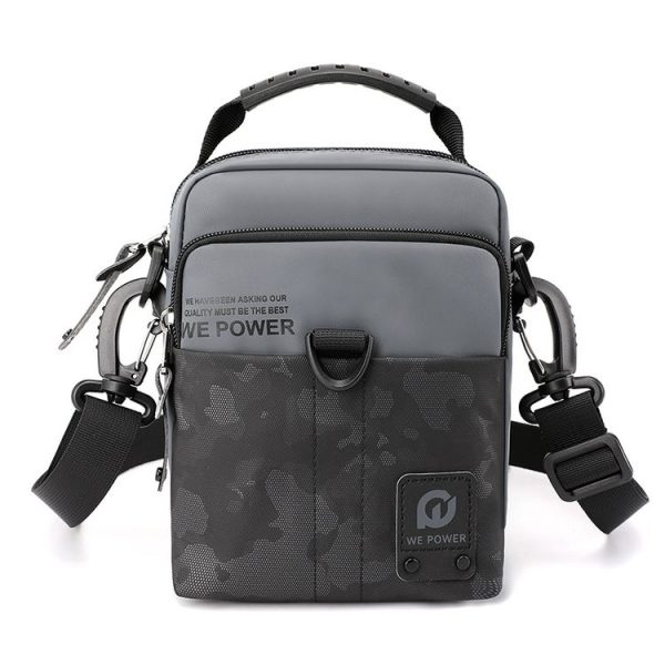 WEPOWER Men Light Sports Shoulder Small Bags (Grey)