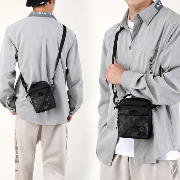 WEPOWER Men Light Sports Shoulder Small Bags (Grey) - Image 12