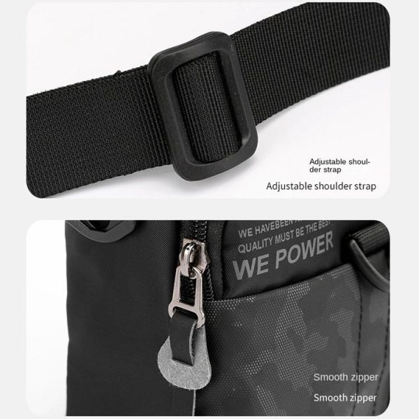 WEPOWER Men Light Sports Shoulder Small Bags (Grey) - Image 5