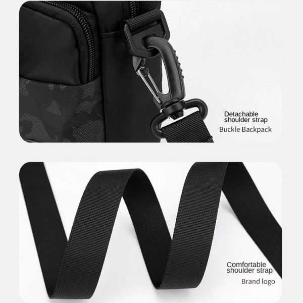 WEPOWER Men Light Sports Shoulder Small Bags (Grey) - Image 6