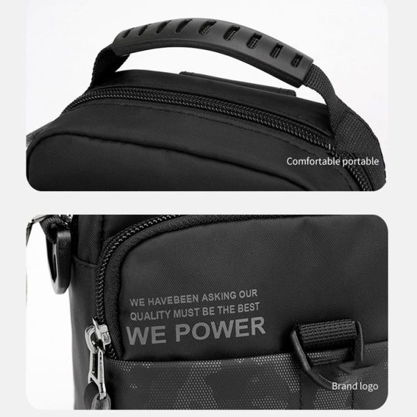 WEPOWER Men Light Sports Shoulder Small Bags (Grey) - Image 7