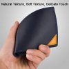 DEABOLAR Men Short Wallet Cross Pattern Tri-Fold Zipper Coin Purse Driver License Card Holder (Coffee) - Image 6