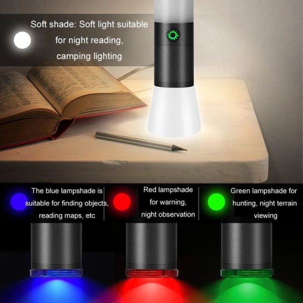 Outdoor Strong Laser Flashlight Telescopic Focus Warning Lighting (H20) - Image 6
