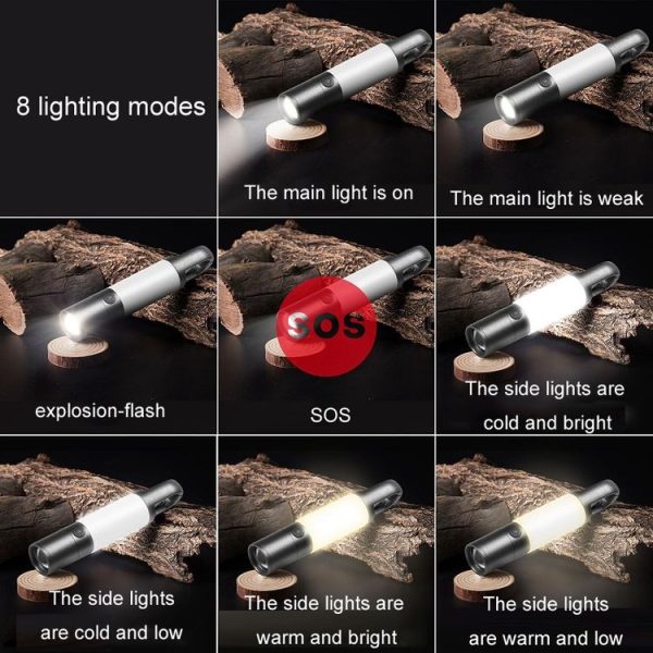 Outdoor Strong Laser Flashlight Telescopic Focus Warning Lighting (H20) - Image 8