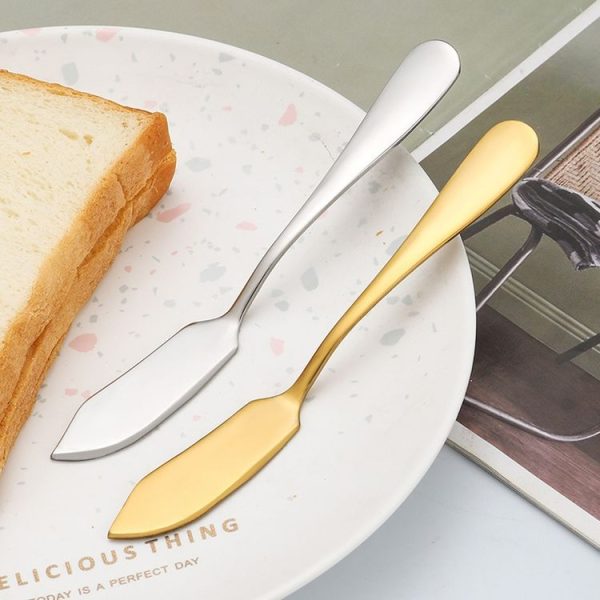 Stainless Steel Butter Avocado Jam Knife Cake Butter Spatula, Color: Silver - Image 4