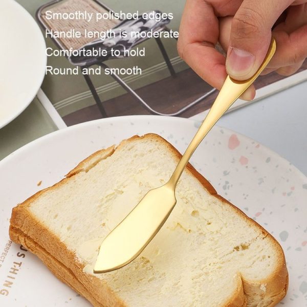 Stainless Steel Butter Avocado Jam Knife Cake Butter Spatula, Color: Silver - Image 6