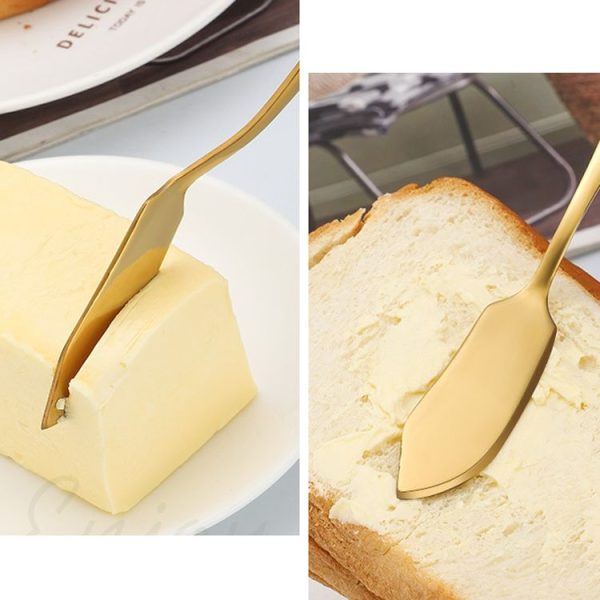 Stainless Steel Butter Avocado Jam Knife Cake Butter Spatula, Color: Silver - Image 8