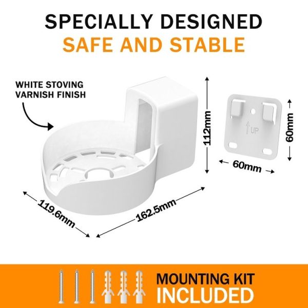 TP Link Deco Mesh X20 / X50 / X55 / X60 / Wifi 6-Way Router Bracket (White) - Image 4