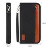 Multifunctional RFID Anti -Theft Passport Package Travel Air Ticket Pocket Card Large Capacity Document Storage Package (Orange) - Image 2