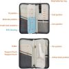 Multifunctional RFID Anti -Theft Passport Package Travel Air Ticket Pocket Card Large Capacity Document Storage Package (Orange) - Image 3