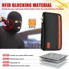 Multifunctional RFID Anti -Theft Passport Package Travel Air Ticket Pocket Card Large Capacity Document Storage Package (Orange) - Image 6