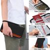 Multifunctional RFID Anti -Theft Passport Package Travel Air Ticket Pocket Card Large Capacity Document Storage Package (Orange) - Image 7