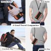 Multifunctional RFID Anti -Theft Passport Package Travel Air Ticket Pocket Card Large Capacity Document Storage Package (Orange) - Image 9
