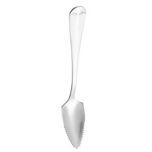 Stainless Steel Scraper Spoon Fruit Grapefruit Spoon Baby Digging Ball Spoon, Color: Silver