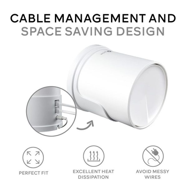 TP-Link Deco X20 / X60 Router Wall Mount Storage Bracket (White) - Image 4