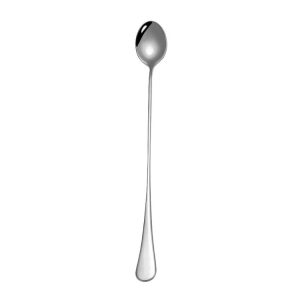 304 Stainless Steel Long Handle Thickened Pointed Spoon Coffee Ice Drink Mixing Spoon, Color: Stainless Steel Color