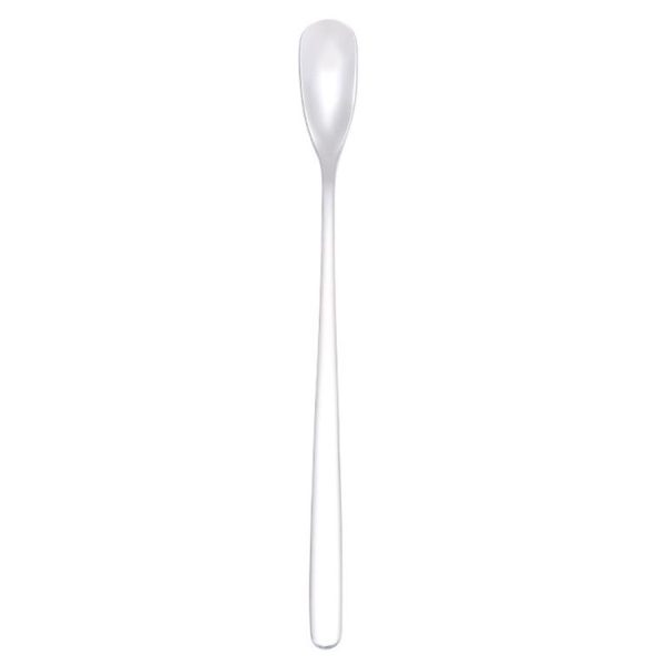 15cm 304 Stainless Steel Spoon Coffee Square Head Spoon Long Handle Mixing Spoon, Color: Stainless Steel Color