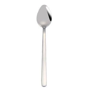 304 Stainless Steel Fruit Scraping Spoon Children Supplementary Food Tableware, Color: Stainless Steel Color
