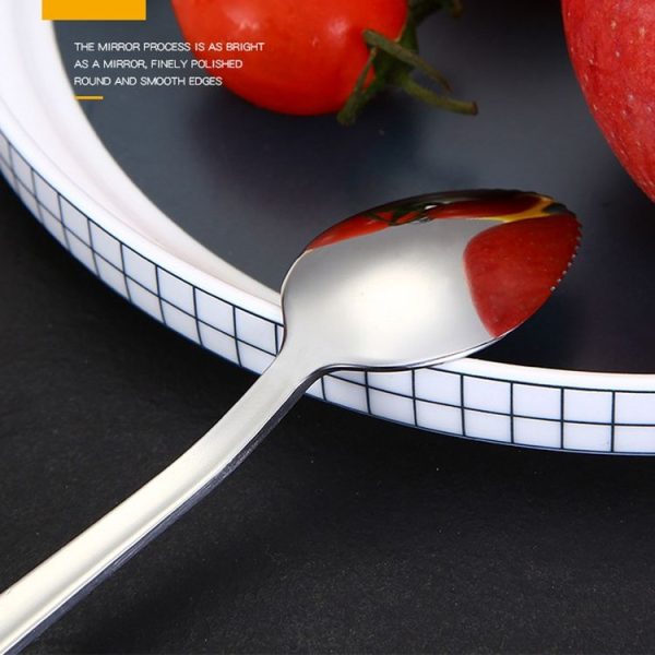 304 Stainless Steel Fruit Scraping Spoon Children Supplementary Food Tableware, Color: Stainless Steel Color - Image 7