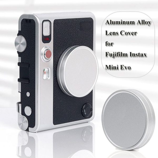 FUJIFILM Instax Mini EVO Camera Lens Cap Aluminum Alloy Protective Cover (Silver) - Image 7