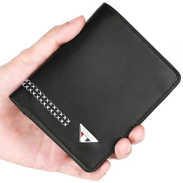 DEABOLAR Men Wallet Retro Casual Short Multi-card Holder Driver License Case (Brown) - Image 6