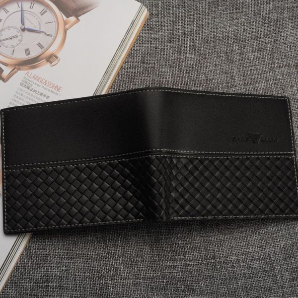 Men Short Wallet Business Coin Purse Card Holder Money Bag (730-1 Horizontal) - Image 4