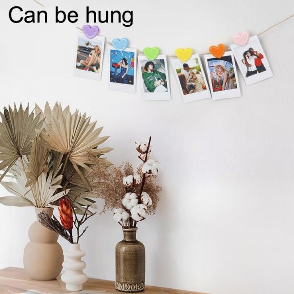 5sets Cute Color Love Clip Desktop Bracket Picture Hanging Wall Decoration Memo Clip (As Show) - Image 6