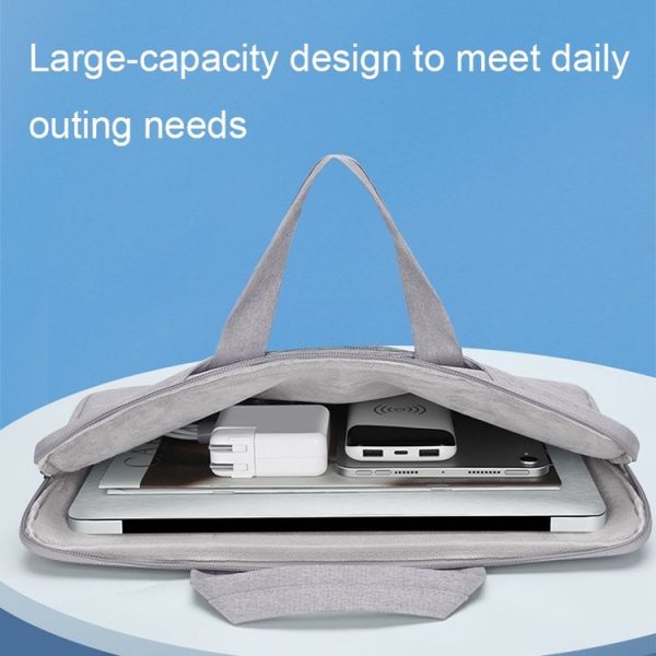 BUBM Large-capacity Wear-resistant and Shock-absorbing Laptop Storage Bag, Size: 14 inch (Grey) - Image 4