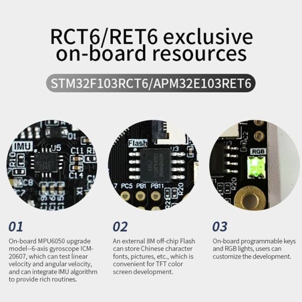 Yahboom MCU RCT6 Development Board STM32 Experimental Board ARM System Core Board, Specification: GD32F103C8T6 - Image 10