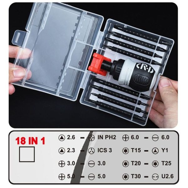 18 In 1 Profiled Screwdrivers Multi-purpose Combination Double Head Spike - Image 2