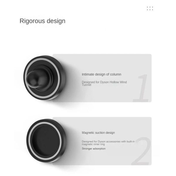 Dyson Hair Dryer No-punch Bathroom Wall Mounted Magnetic Blower Holder Nozzle Storage Hanger - Image 4